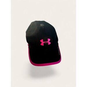 Under Armour Coldblack Black Pink Womens Running Training Cap OSFA